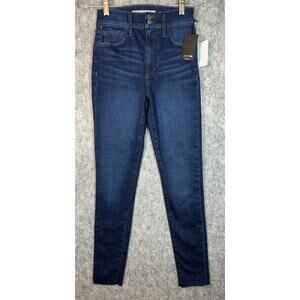 NWT Joes Jeans High Rise Skinny Ankle Raw Hem Sz 23 Women/Teen Dark Blue Jeans